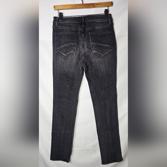 NWT Driftwood Aubrey Women's Jeans Straight Leg Distressed Denim Black Size 27 - Picture 3 of 11